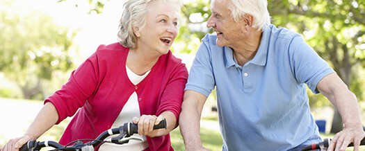 Senior-Couple-on-Bikes